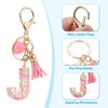 PATIKIL Initial Letter Keychain, Letter J Heart Design Charm with
