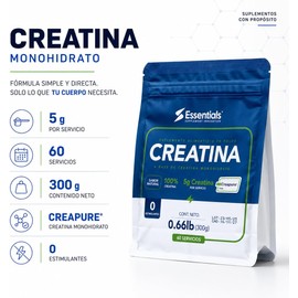 Essentials Innovation Creatina monohidratada Creapure ® (300)