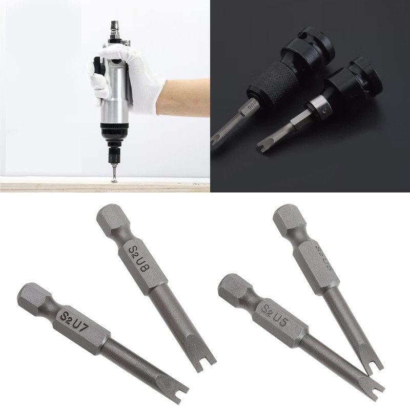 SING F LTD 5Pcs U-Shape Magnetic Screwdriver Bit Set U4