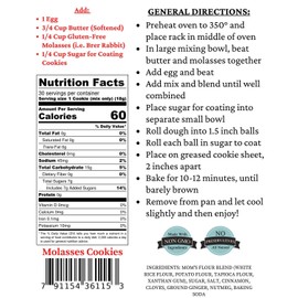 Soft Gluten Free Molasses Cookie Mix