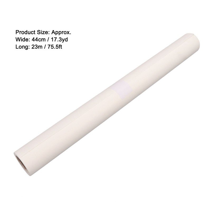 18in 44cm Wide Tracing Paper Roll White High Transparency Clear