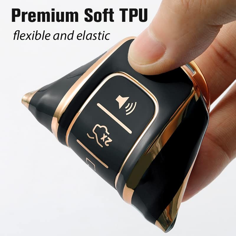 OLLEN TPU Key Fob Cover Fit for Ford C-Max Edge