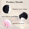 2Pcs Silk Satin Bonnet,Silk Hair Wrap for Sleeping,Silk Bonnet Hair