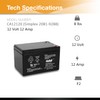 Casil 12v 12ah F2 Sealed Lead Acid AGM Rechargeable Deep