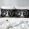 Erosebridal Tree of Life Duvet Cover Hippie Gothic Moth Bedding
