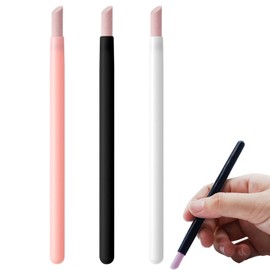 FsGrg Exfoliating Push, Pen Shaped Cuticle Pusher, 45° Angled Design, Easy to Use, Nail Art Quartz Pen, Fine Polishing, Portable Nail Tool Set of 3, 3 Different Colors