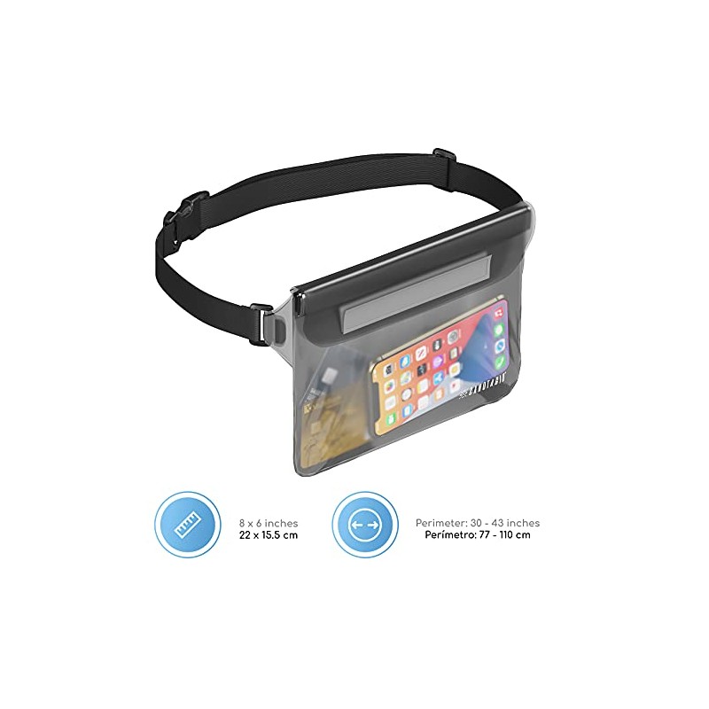 Canotagio Bolsa/Cangurera Impermeable. Set de 2 Cangureras Sumergibles a Prueba