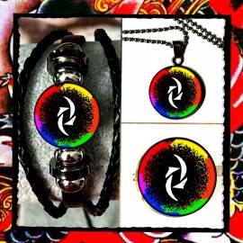 HALESTORM LZZY HALE  SET OF THREE  BRACELET  NECKLACE  PIN