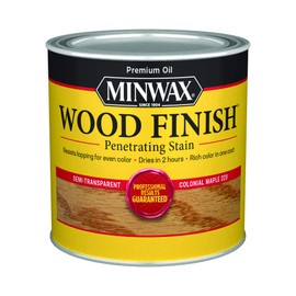 Minwax 222304444 Wood Finish, Colonial Maple Stain, Half Pint