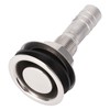 316 Stainless Steel Straight Thru Hull Valve Fitting 16mm Vent