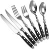 24 Pcs Silverware Set Service for 4, Stainless Steel Flatware
