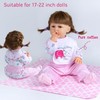 Pedolltree 12 Pcs Set Reborn Dolls Newborn Baby Girl Clothes