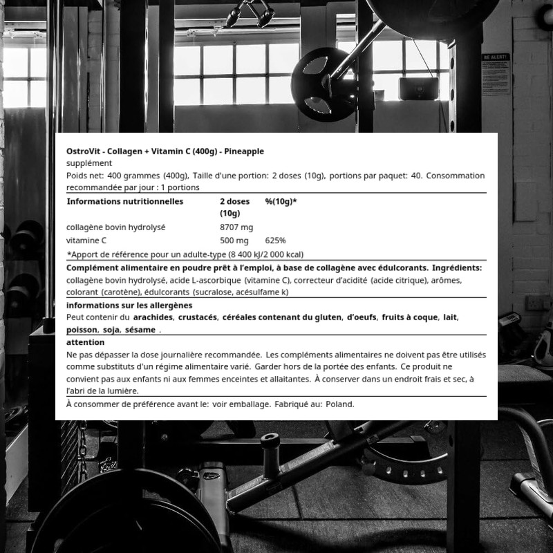 OstroVit Collagen + Vitamin C (400g) Pineapple
