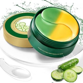 60 Parches Ojos Bolsas y Ojeras, Eye Patches Hidratante  Larga Duración, Atenuar las Ojeras y las Bolsas de los Ojos y Mejorar las Líneas Finas,...   