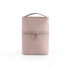 BRMM MIA Makeup Pouch, Makeup Pouch, Vertical Column Bag, Large Capacity, Brush Pocket, Travel, Waterproof, Lightweight, Portable, Cute, Stylish, Makeup Tool, beige