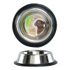Plato De Acero Inoxidable Perro 8oz Fancy Antiderrapante