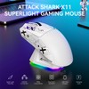 ATTACK SHARK X11 Lightweight Wireless Gaming Mouse with RGB Charging
