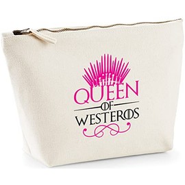 Hippowarehouse Queen of Westeros printed make up cosmetic wash bag 18x19x9cm