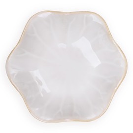 Geepen Jewelry Dish Tray, Elegant Ceramic Jewelry Trays, Key Bowl, Decorative Plate for Mother’s Day Milky Green