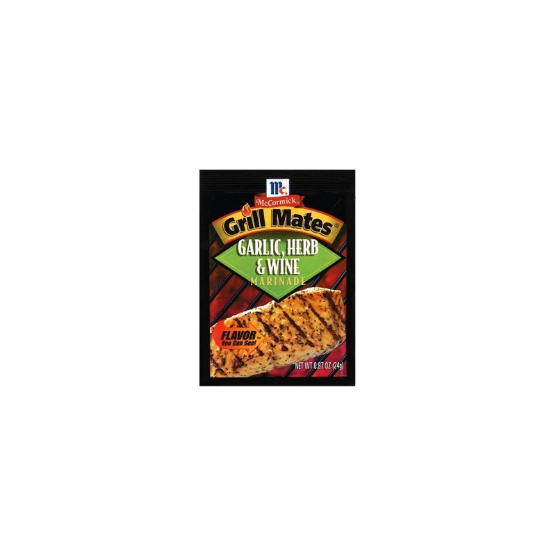 Grill Mates Garlic Herb & Wine Marinade, .87 Oz Envelope
