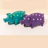 Wady 3PCS Squeaky Pig Dog Toys, Dots Latex Rubber Dog