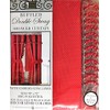 Better Home Mosaic Double Swag Fabric Shower Curtain, with Vinyl