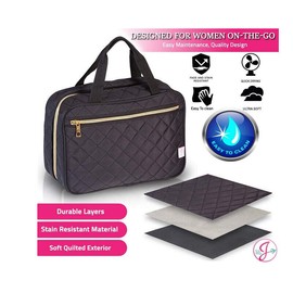 Ms.J Ms. J Hanging Toiletry Bag for Women, Travel Bag for Toiletries and Cosmetics