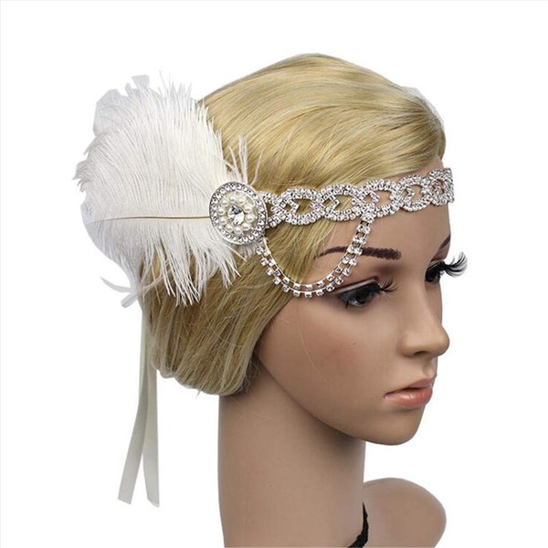 Art Deco 1920s Flapper Headband Roaring 20s Great Gatsby Headpiece