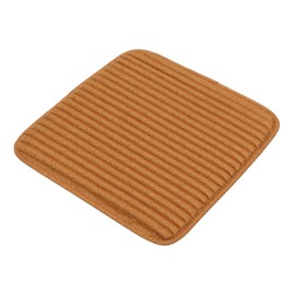 Partuto 1 Pc 46x44.5cm Universal Car Seat Cushion - for Car Travel Driving Seat Protection Pad Cover Anti-Slip - Flax Buckwheat Hull Deep Brown