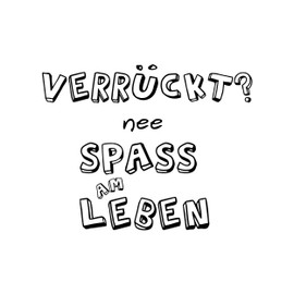 Newstamps Crazy Motif Stamp Large Wooden & Rubber for Card Making, Wooden Stamp, Sayings, Sayings, Text Stamp, Lettering, Scrapbook, Textile Stamp, Decoration