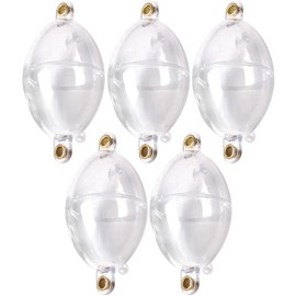 Supertool Fishing Float, 5Pcs 94mm Clear Round Plastic Bubble Float Water Ball Bobbers Tackle Accessories for Outdoor Fishing