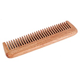 SVATV Handmade NEEM WOOD Detangling Comb for Thick, Curly and Wavy Hair, Non-Static and Environmentally Friendly N-16