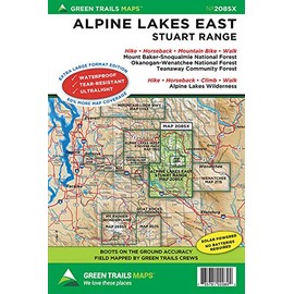 Alpine Lakes East Stuart Range, WA No. 208SX (Green Trails Maps)