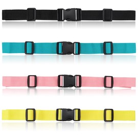 4 Pcs Non-slip Backpack Chest Straps, Heavy Duty Adjustable Adult Universal Backpack Sternum Strap Chest Belt with Quick Release Buckle for Outdoor Camping Hiking Jogging (Multiple Color)