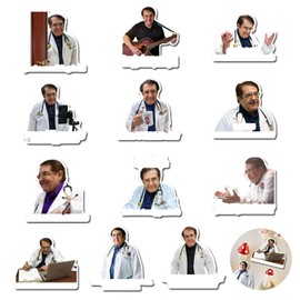 IUSOT Fridge Magnets 12 PCS, Dr Now Funny Fridge Magnets, Motivational Diet Helper, Classic Quote Magnets for Kitchen, Cute Dr Nowzaradan Refrigerator Stickers, Magnetic Accessories for Fridge & Gifts