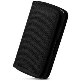 moex Mesh Case für Redmi Note 12 (4G) Gürteltasche mit Klettverschluss horizontal, Handy Holster mit Gürtelclip Robustes Nylon, Handytasche quer mit Halterung für Gürtel, Schwarz