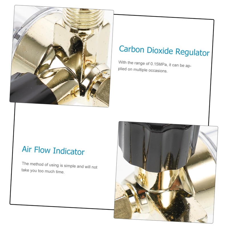 Hohopeti 2pcs Flow Meter Argon Regulator 0.15mpa User-friendly Essential for
