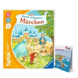 tiptoi Ravensburger Book ‘Meine schönsten Märchen’ (German edition) + Exclusive Children's Wimmel-Welt Map 4-7 Years