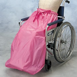 Angel Wheelchair Raincoat, Care Rain, Separate Type, Top and Bottom Set, Purple