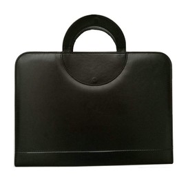 Business Portfolio with Zipper – Padfolio - Superior Business Impressions Begin with PU Vegan Leather, Smart Storage,Calculator, Writing Pad - Black