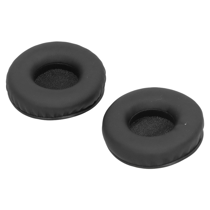 Headphone Ear Cover Cushion Sponge Earpad Artificial Leather Black Fit