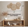 CHI AN HOME 18 Inch Wicker Jute Wall Decor, Set