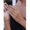 Gold Rings Gifts for Women Non Tarnish 14K Gold Plated