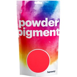 Hemway Epoxy Dye Pigment Powder Colour Ultra-Sparkle Dye Metallic Pigments for Epoxy Resin Polyurethane - UV Fluorescent Neon Coral Pink - 50g / 1.75oz