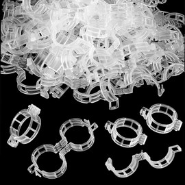 HCJspring 100PCS 30MM Secured Plastic Plant Clip,Garden Clips Tomato Cucumber Peppers Plants Clips Supports,Vegetables Plant Fixing Clips for Climbing Plants