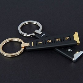 Premium Car Key Holder with Number Plate & Key Case Keychain Automotive Accessory Silver