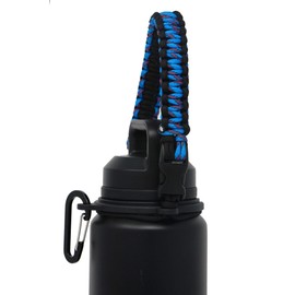 One MissionX Paracord Handle Compatible with Yeti Rambler 36oz 26oz 18oz 12oz 46oz Water Bottles, Durable Carrier Strap - Holder(Ocean Blue)