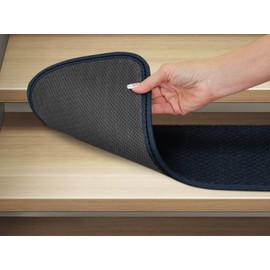 House, Home and More Set of 15 Skid-Resistant Carpet Stair Treads - Navy Blue - 8 Inches X 27 Inches