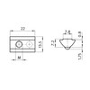 10x T-Slot Nut V 8 St Slot 8 - Type