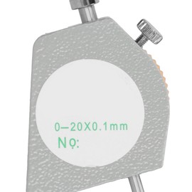 Leather Thickness Gauge Tester, Dial Flat Head Vegetable Tanned Leather Tool Precision Accuracy Thickness Gauge for Leather Paper (0-20 mm)